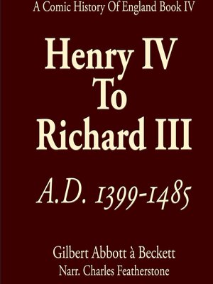 cover image of From Henry IV to Richard III, A.D. 1399—1485